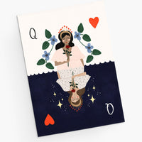 Mimi & August Premium Greeting Card: Queen of Hearts