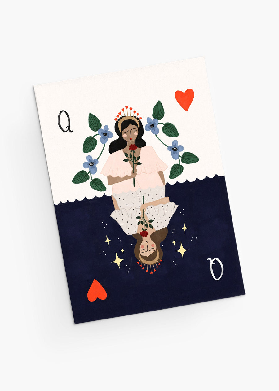 Mimi & August Premium Greeting Card: Queen of Hearts