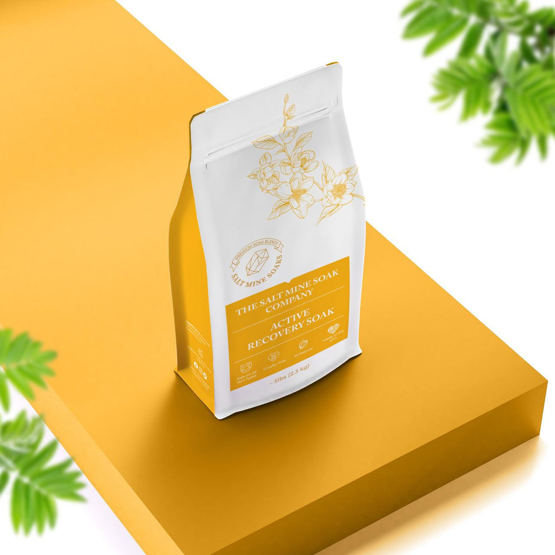 Midwest Sea Salt Co.  Active Recovery Bath Salt Soak | Cold & Flu