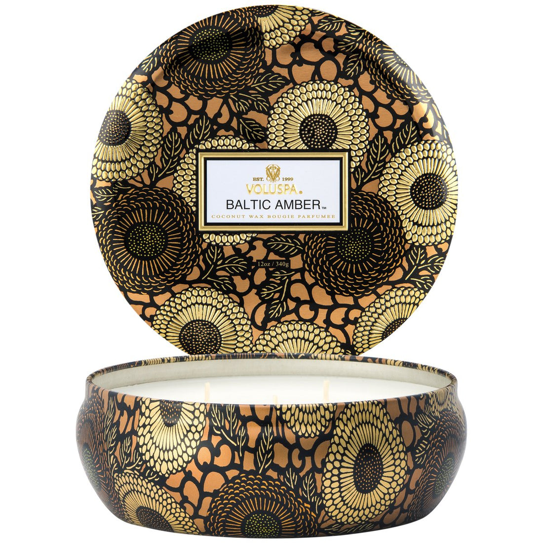 Japonica 3-Wick Candle in Decorative Tin 40hr