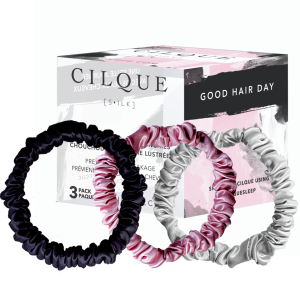CILQUE Silk Scrunchies 3-Pack