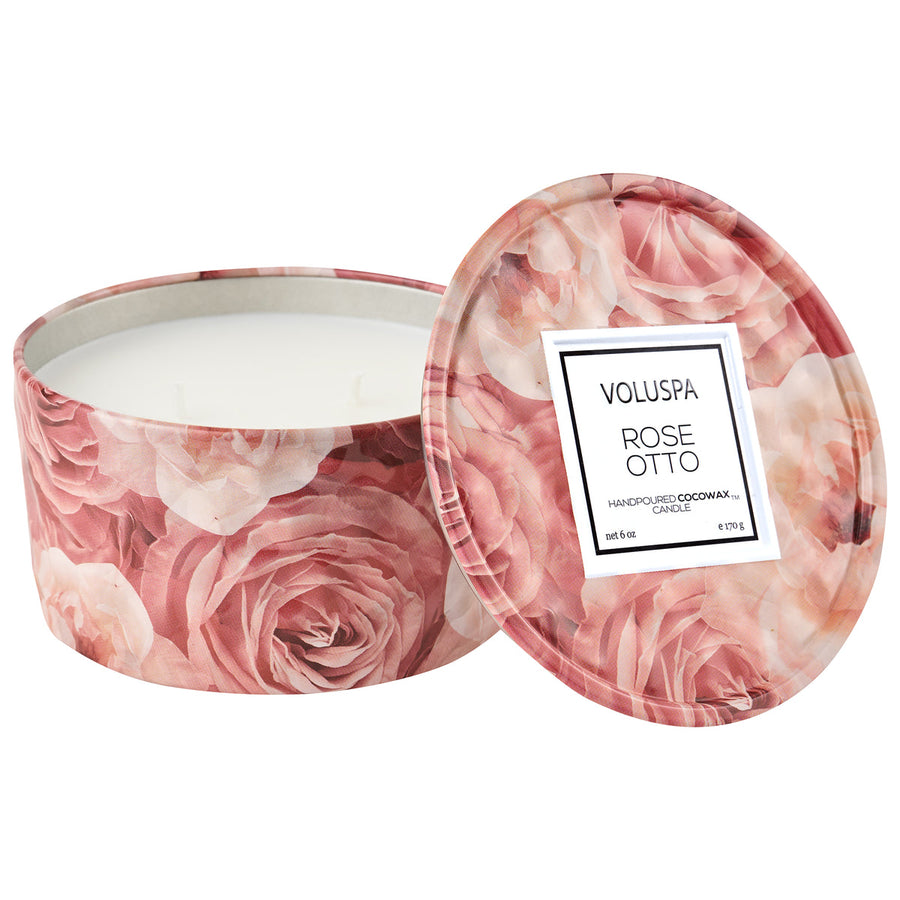 Roses Collection 2 Wick Tin Candle 25hr