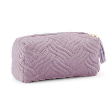 Small Velvet Quilted Makeup Bag