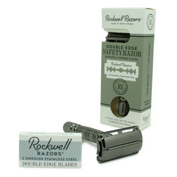 Rockwell Razors Double Edge Safety Razor w/ x5 Blade replacements